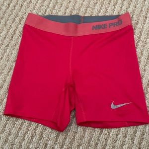 Nike pro shorts . Size large